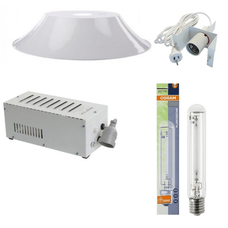 1000w HPS Grow Light Kit with Osram Bulb and 900mm Deep Bowl Reflector-0