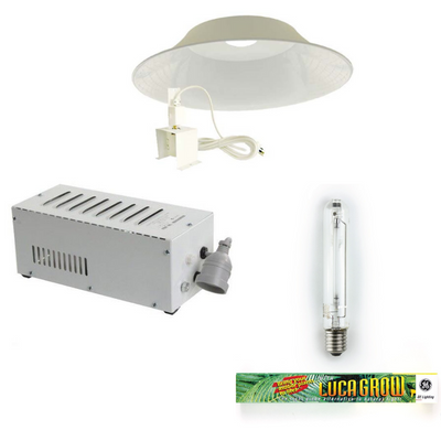 400w HPS Grow Light Kit with Lucagrow Bulb and 730mm Deep Bowl Reflector-0