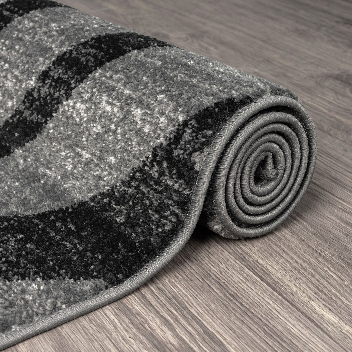 Adore Geometric Textural Rug - Grey - 160x230-6