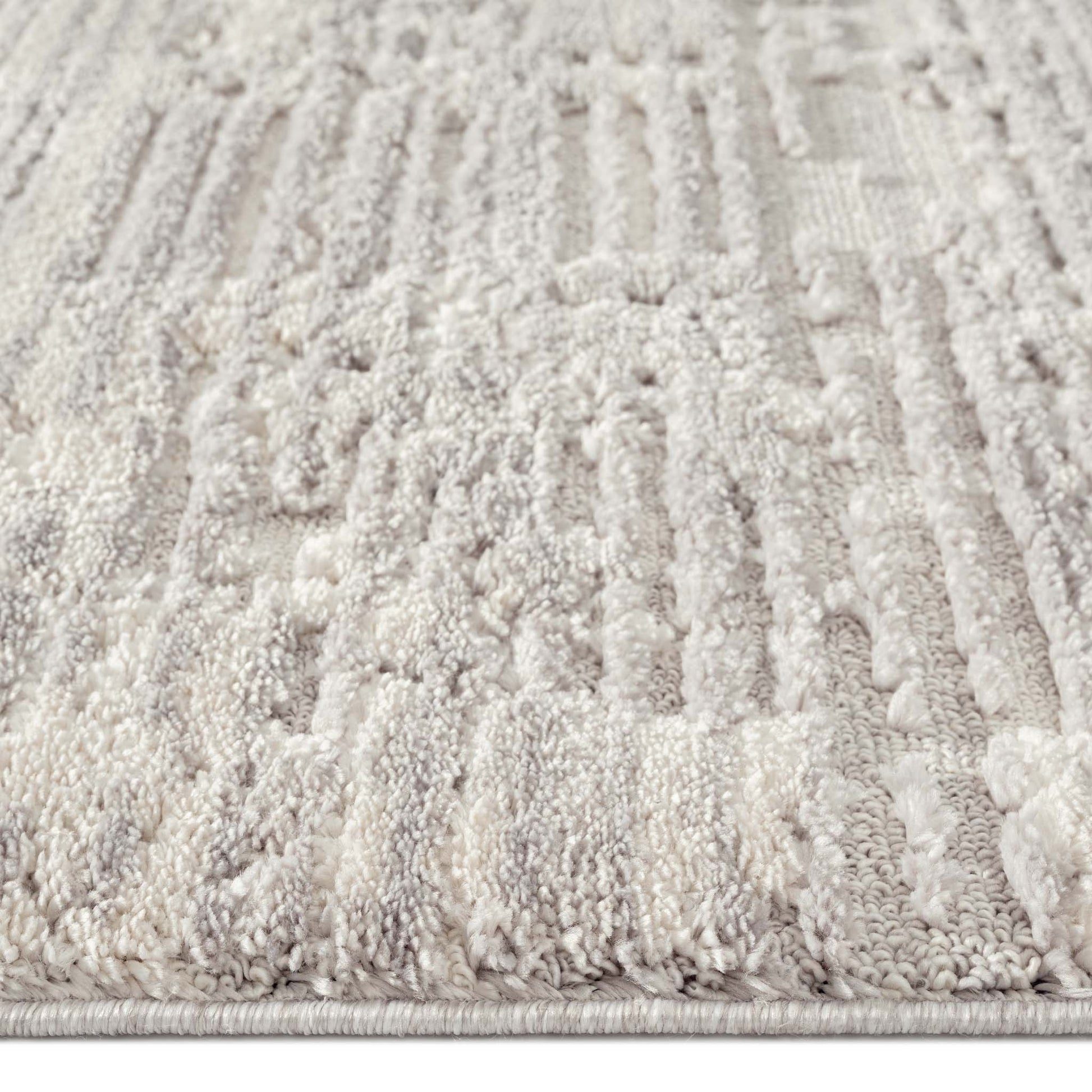 Addie Soft Pile Rug - Light Grey - 160x230-2