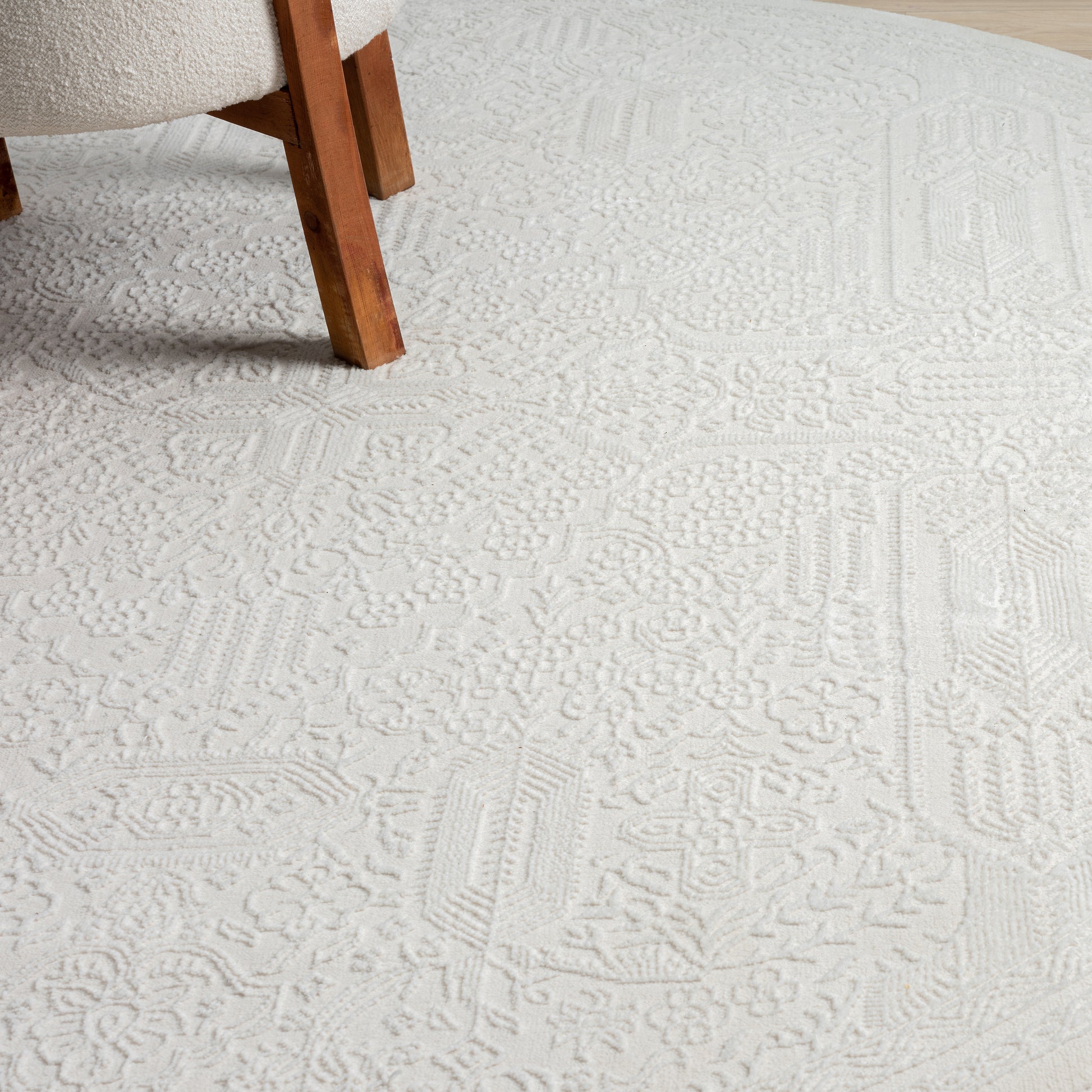 Grande Jacquard Rug - Ivory - 160x230-3