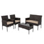 Breeze 4-Seat Wicker Outdoor Lounge Set-1