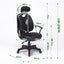 Ergonomic Korean Office Chair SUPERB BLACK-11