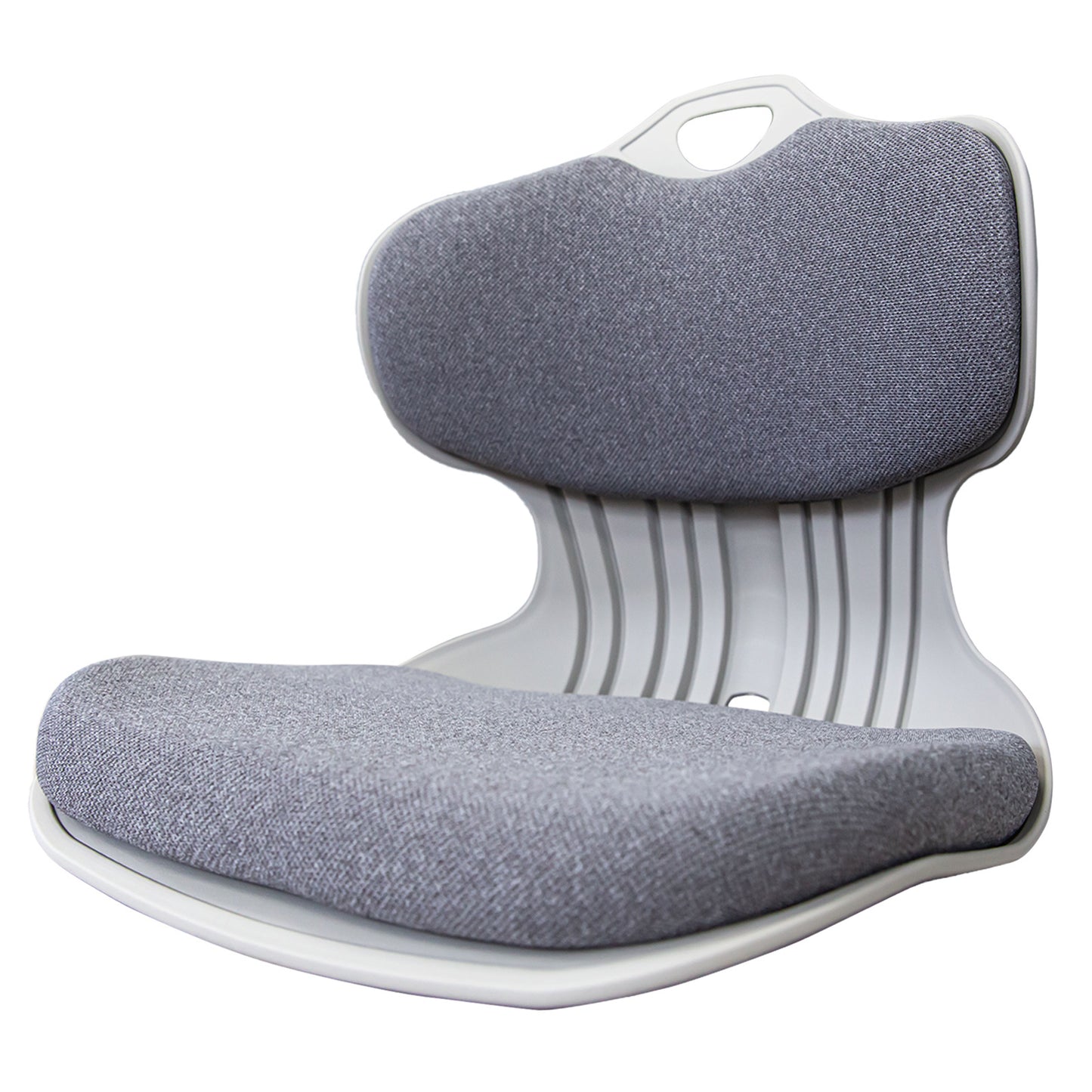 Slender Chair Posture Correction Seat Floor Lounge Padded Stackable GREY-0