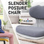 Slender Chair Posture Correction Seat Floor Lounge Padded Stackable GREY-1