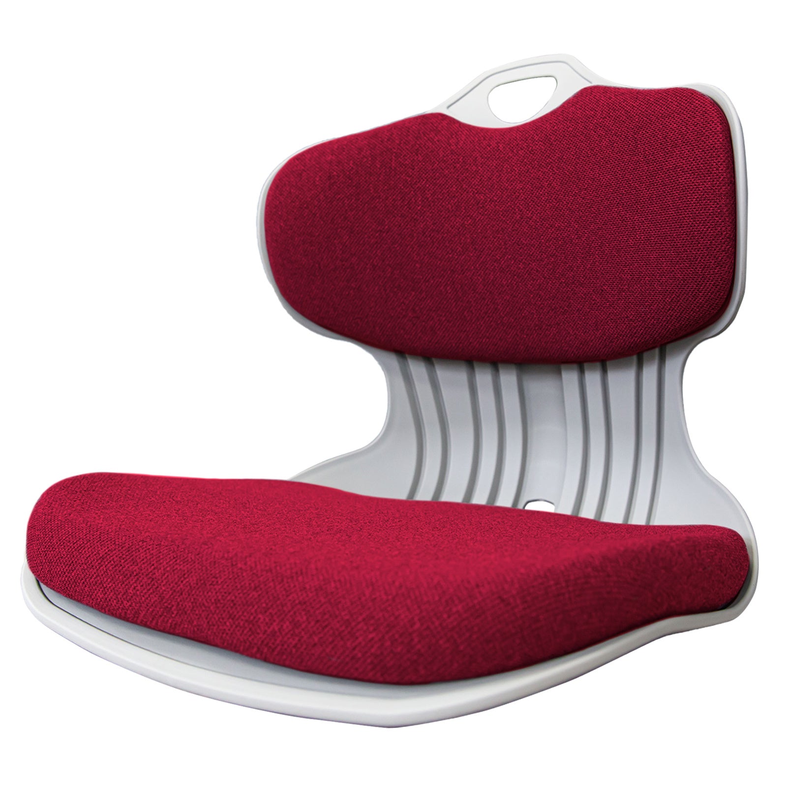 Slender Chair Posture Correction Seat Floor Lounge Padded Stackable RED-0