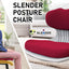 Slender Chair Posture Correction Seat Floor Lounge Padded Stackable RED-1