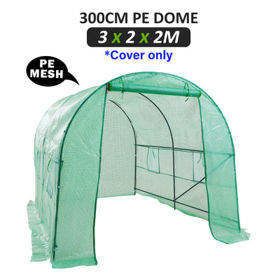 Garden Greenhouse Shed PE Cover Only 300cm Dome Tunnel-0