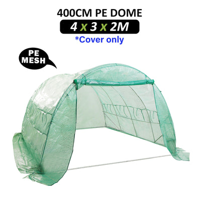 Garden Greenhouse Shed PE Cover Only 400cm Dome Tunnel-0