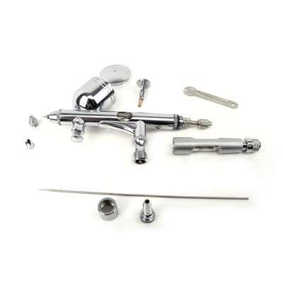 Air Brush Spray Gun Dual Action Mirco Air Control Kit 0.2mm-1