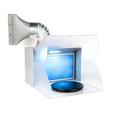 Portable Exhaust Fan Air Brush Spray Booth with LED-0