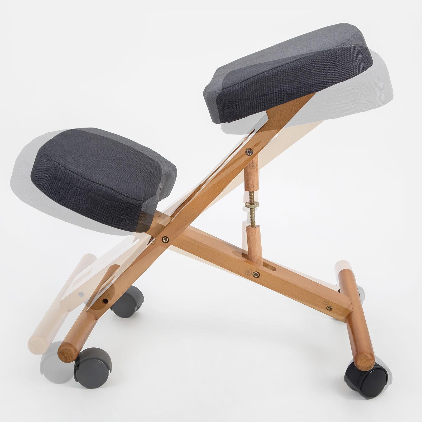 Ergonomic Adjustable Kneeling Chair BLACK-5