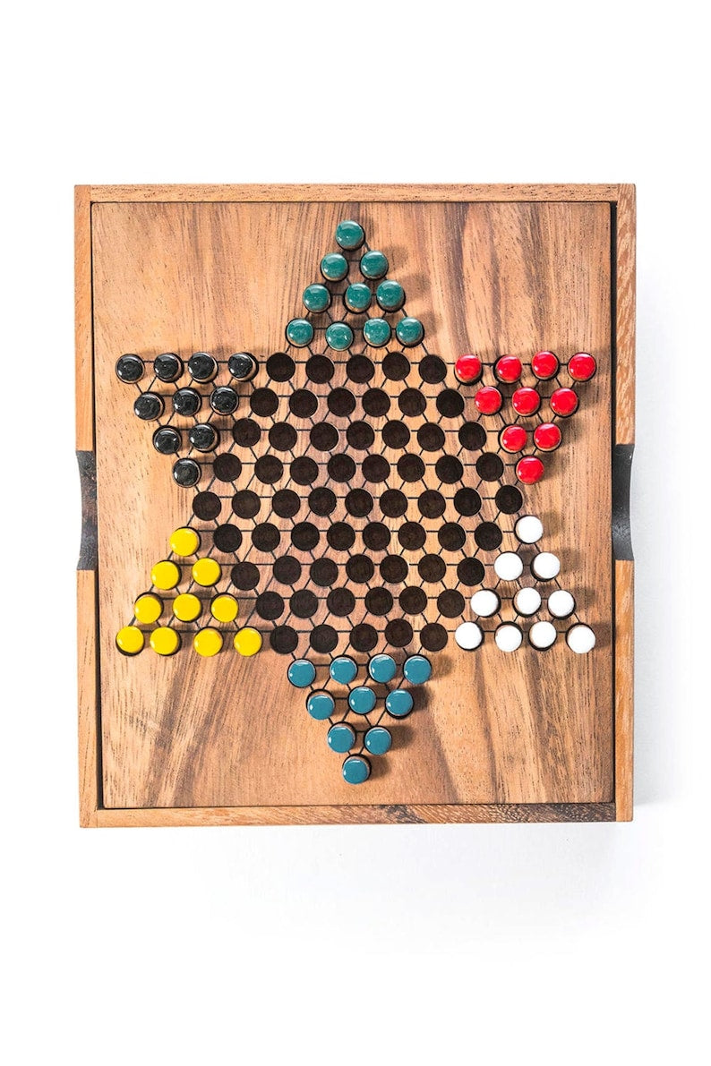 Chinese Checkers - wooden board game, strategy game, game for adults, game-2