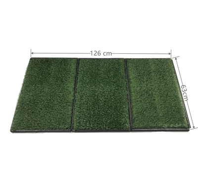 YES4PETS Indoor Dog Puppy Toilet Grass Potty Training Mat Loo Pad 126 x 63 cm-0