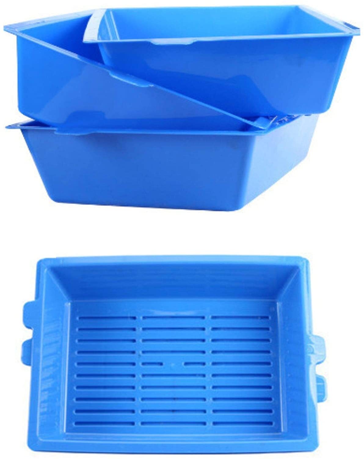 YES4PETS Lift and Sift Self Cleaning Kitty Litter Trays Cat Litter Tray Toilet Sifting Slotted Trays-4