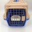 YES4PETS Medium Dog Cat Crate Pet Rabbit Carrier Airline Cage With Bowl & Tray-Blue-3