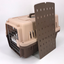 YES4PETS Medium Dog Cat Crate Pet Rabbit Carrier Airline Cage With Bowl & Tray-Brown-0