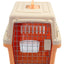 YES4PETS Medium Dog Cat Crate Pet Carrier Airline Cage With Bowl & Tray-Orange-2