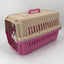 YES4PETS Medium Dog Cat Crate Pet Carrier Airline Cage With Bowl & Tray-Pink-2