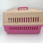 YES4PETS Medium Dog Cat Crate Pet Carrier Airline Cage With Bowl & Tray-Pink-3