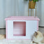 YES4PETS Small Plastic Pet Dog Puppy Cat House Kennel Pink-1