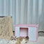 YES4PETS Small Plastic Pet Dog Puppy Cat House Kennel Pink-2