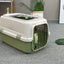 YES4PETS Medium Dog Cat Rabbit Crate Pet Kitten Carrier Parrot Cage Green-0