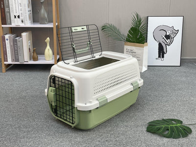 YES4PETS Medium Dog Cat Rabbit Crate Pet Kitten Carrier Parrot Cage Green-1