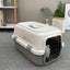 YES4PETS Medium Dog Cat Rabbit Crate Pet Kitten Carrier Parrot Cage Grey-0