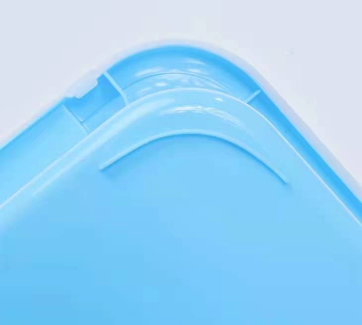 YES4PETS Large Deep Cat Kitty Litter Tray High Wall Pet Toilet Tray With Scoop Blue-5