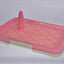 YES4PETS Large Portable Dog Potty Training Tray Pet Puppy Toilet Trays Loo Pad Mat Pink-0