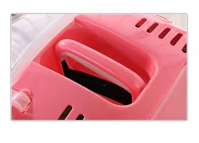 YES4PETS Small Portable Travel Dog Cat Crate Pet Carrier Cage Comfort With Mat-Pink-1