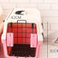 YES4PETS Small Portable Plastic Dog Cat Pet Pets Carrier Travel Cage With Tray-Pink-6