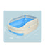 YES4PETS Large Portable Cat Toilet Litter Box Tray with Scoop and Grid Tray-Blue-2