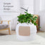 YES4PETS Multifunctional Cat Litter Box Pet Cat House Semi-Enclosed White-4