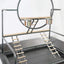 YES4PETS Large Bird Cage Parrot Playpen Gym Toy Stand With Ladder On Wheels-1