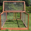 YES4PETS Large Chicken Coop Run Guinea Pig Cage Villa Extension Rabbit Hutch House Pen-4