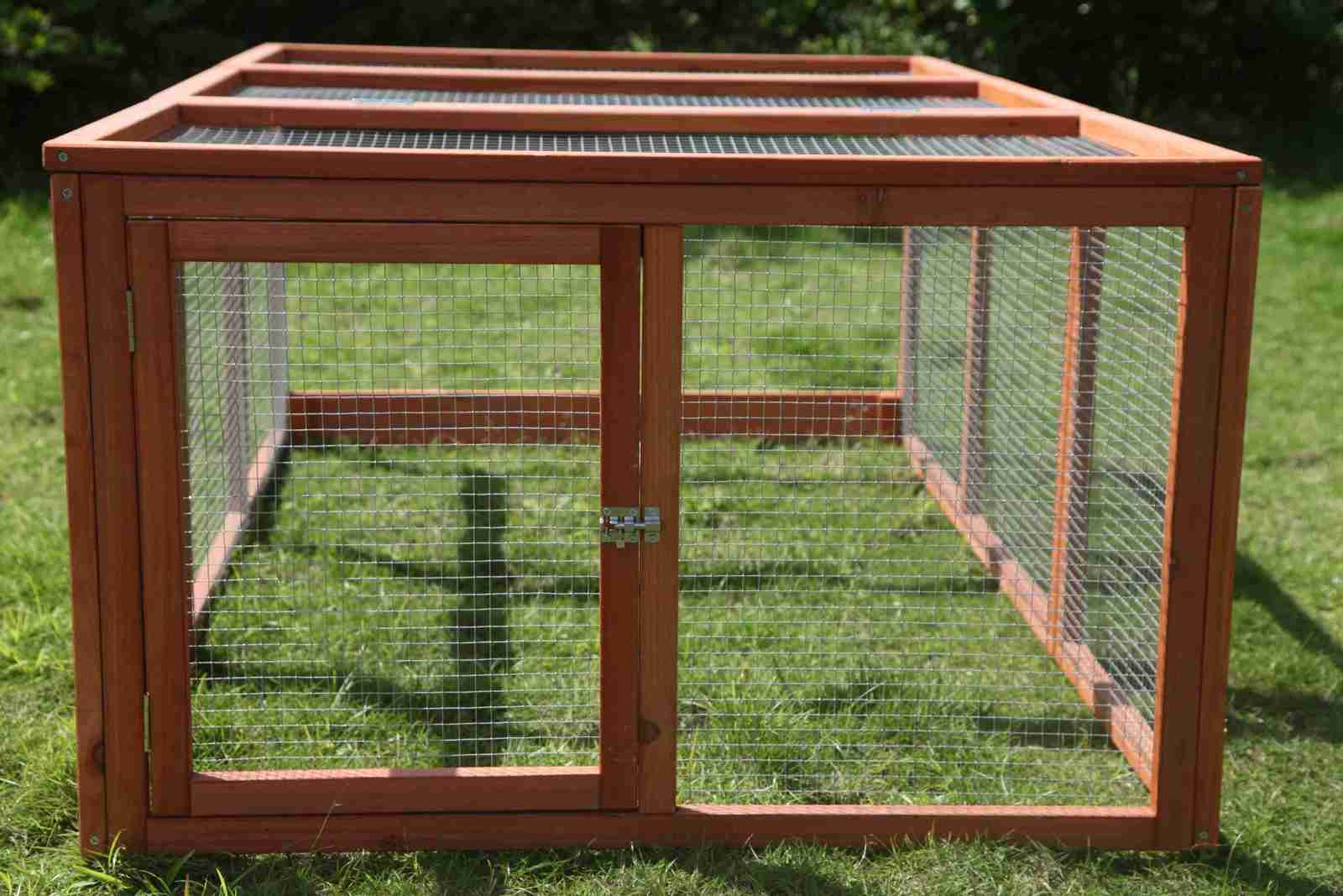 YES4PETS Large Chicken Coop Run Guinea Pig Cage Villa Extension Rabbit Hutch House Pen-5