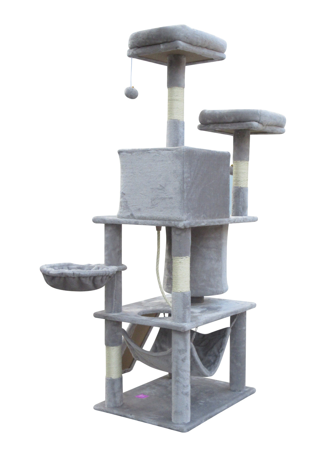 YES4PETS Large Cat Scratching Post Tree Scratcher Pole-Little Grey-2