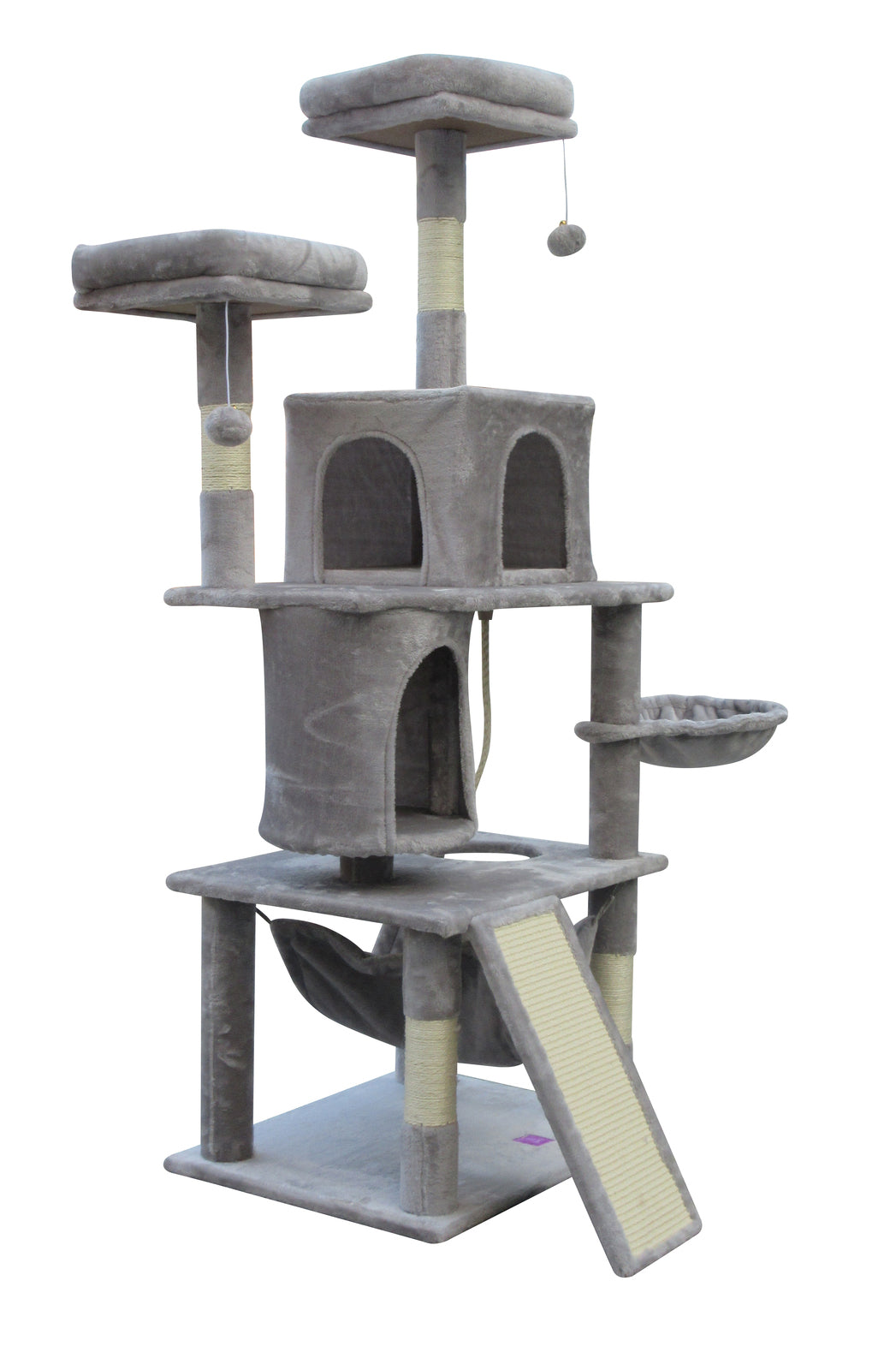 YES4PETS Large Cat Scratching Post Tree Scratcher Pole-Little Grey-3