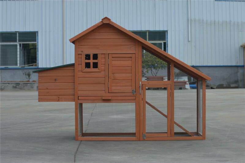 YES4PETS Large Chicken Coop Rabbit Hutch Ferret Cage Hen Chook Cat Kitten House-1