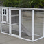 YES4PETS Large Chicken Coop Rabbit Hutch Cat Ferret Cage Hen Chook House Grey-1