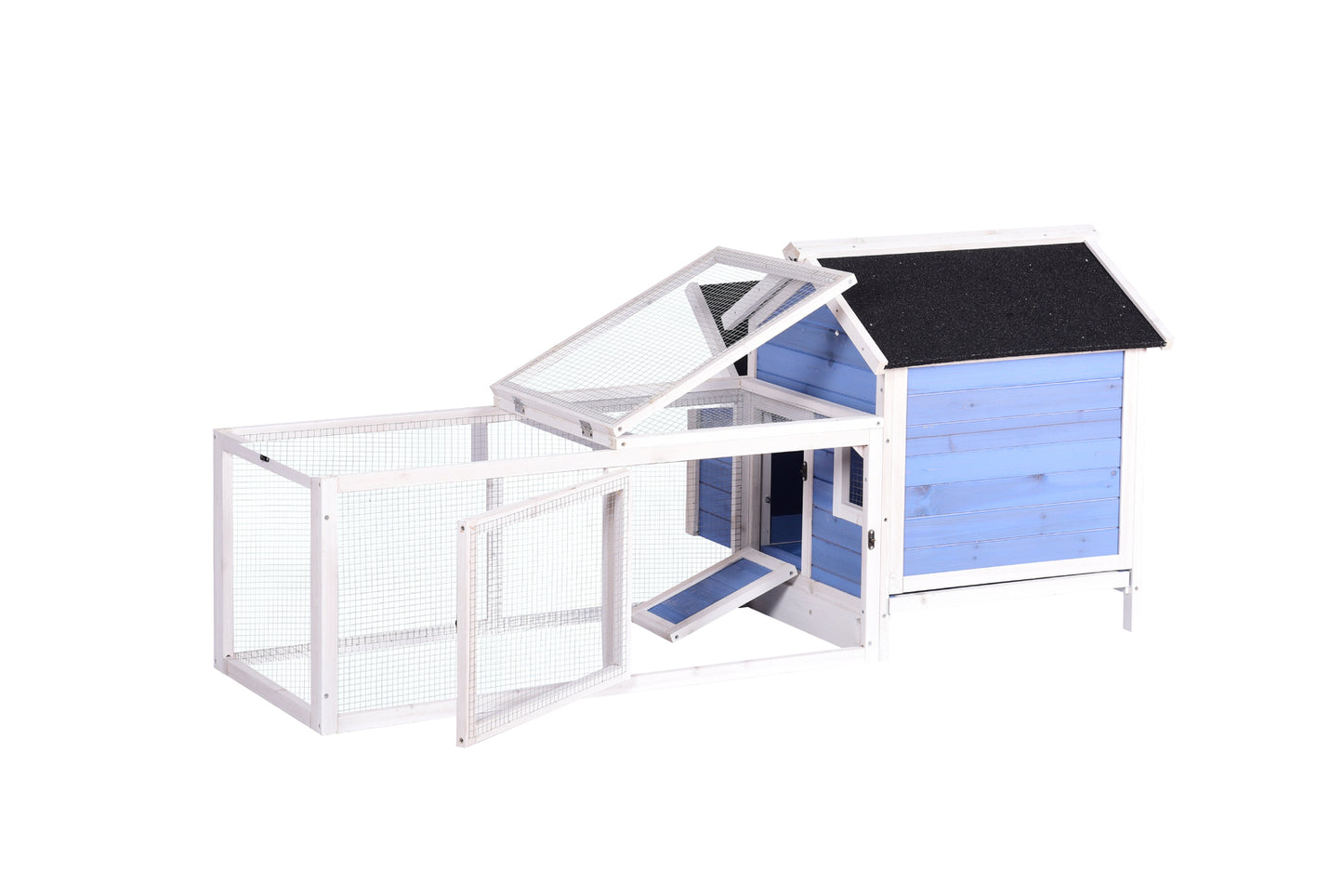 YES4PETS Large Chicken Coop Rabbit Hutch Ferret Cage Hen Chook Cat House-0