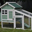 YES4PETS Green Small Chicken coop with nesting box for 2 Chickens / Rabbit Hutch-0