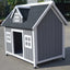 YES4PETS Grey Large Timber Pet Dog Puppy Wooden Cabin  Kennel Timber House-1