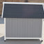 YES4PETS Grey Large Timber Pet Dog Puppy Wooden Cabin  Kennel Timber House-4