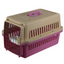 YES4PETS New Medium Dog Cat Rabbit Crate Pet Airline Carrier Cage With Bowl & Tray Pink-0