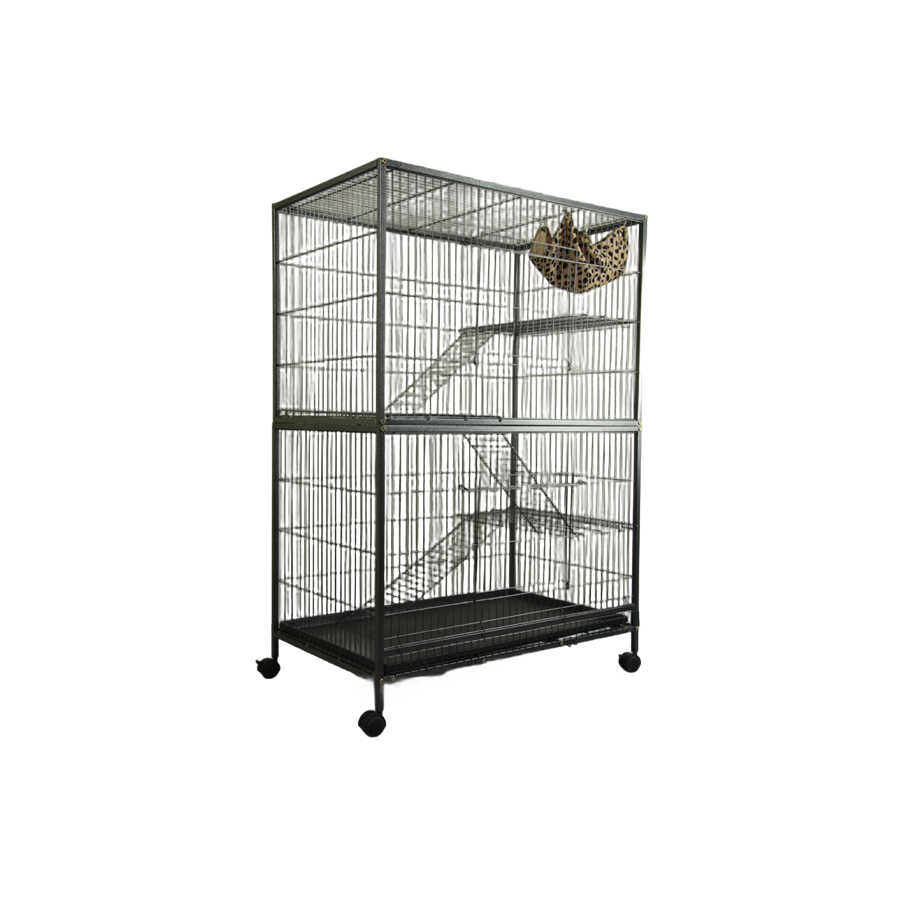 YES4PETS Pet 140cm 4 Level Bird Ferret Parrot Cage Aviary Cat Castor-0