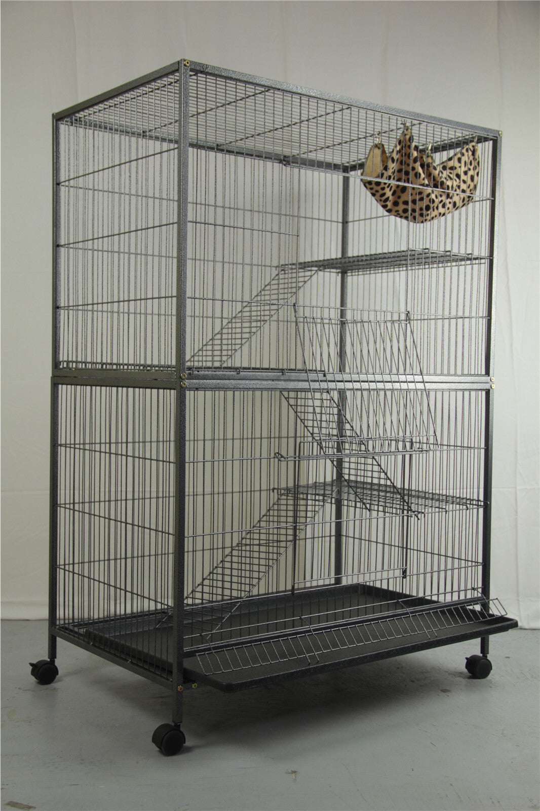 YES4PETS Pet 140cm 4 Level Bird Ferret Parrot Cage Aviary Cat Castor-2