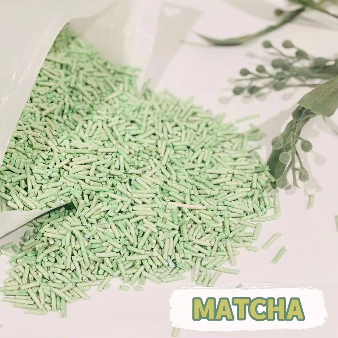 YES4PETS Matcha 16KG Biodegradable Flushable Clumping Cat Tofu Eco Litter-1